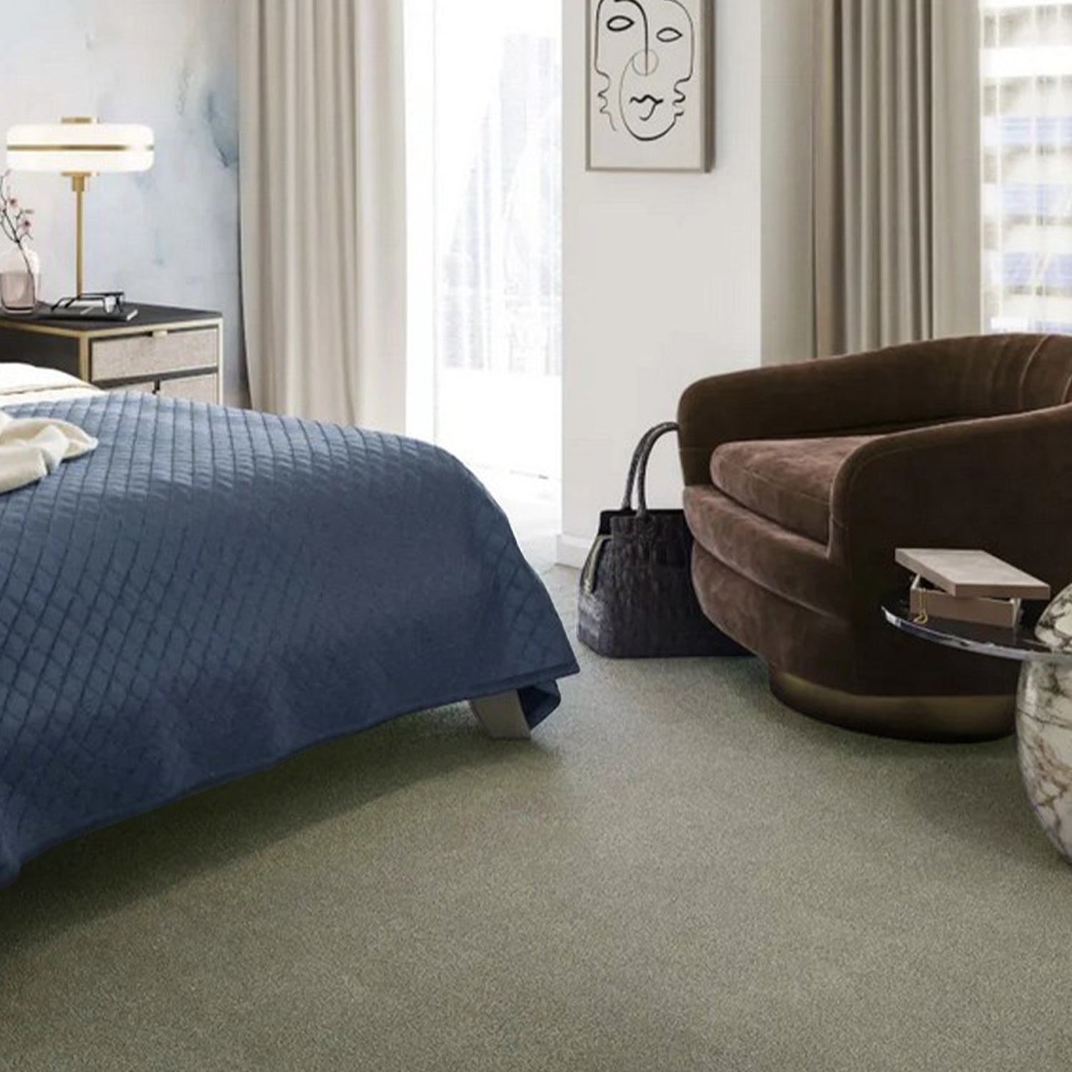 Artisan Carpets Bellezza 100% Polyester Velvet Carpet