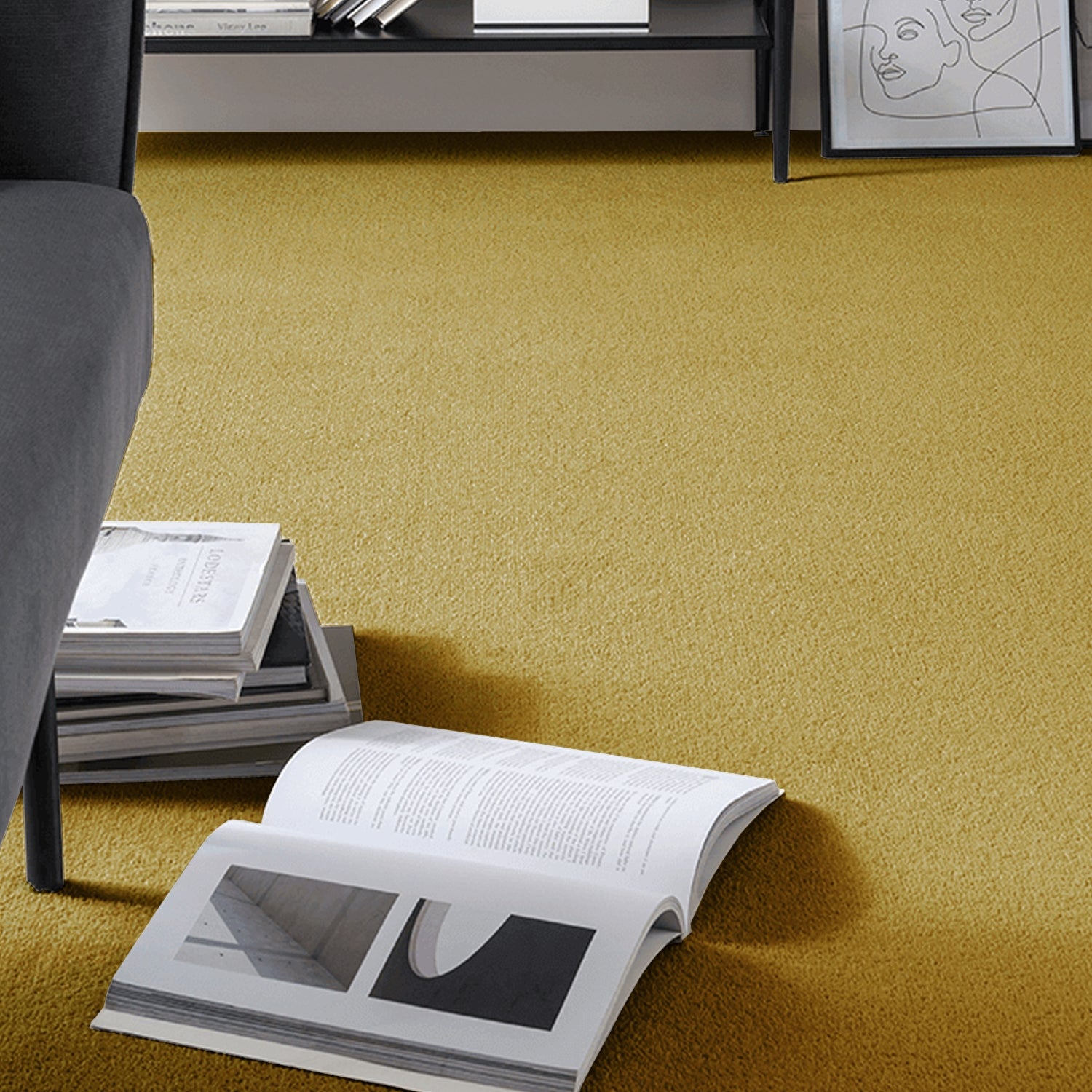 Kingsmead Artwork 80% Wool Blend Twist Carpet