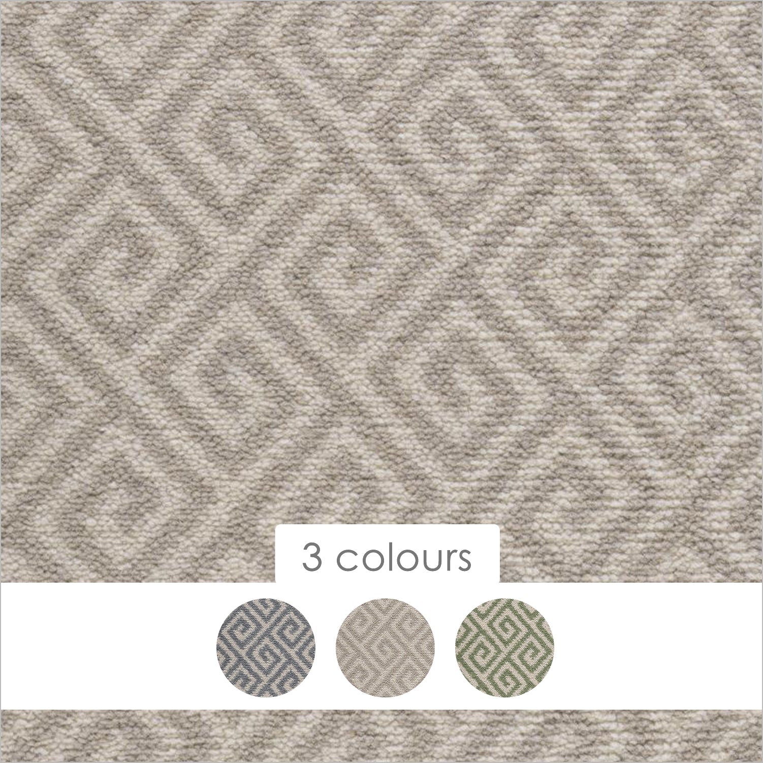 Axminster Carpets Modern Classics Meander 100% Wool Woven Axminster Carpet - 3.66M Wide