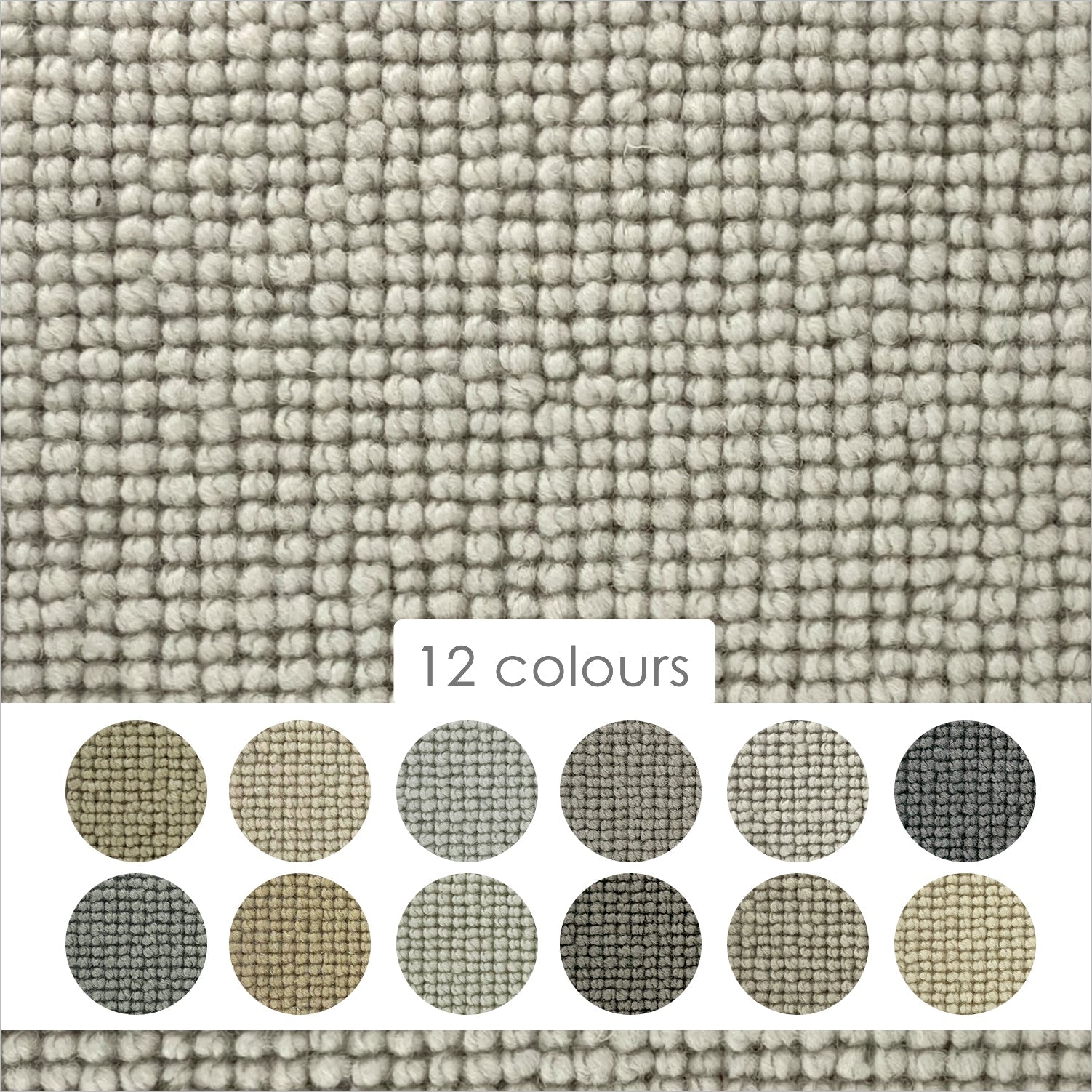 Abingdon Carpets Charter Plain Loop 100% Wool Loop Carpet