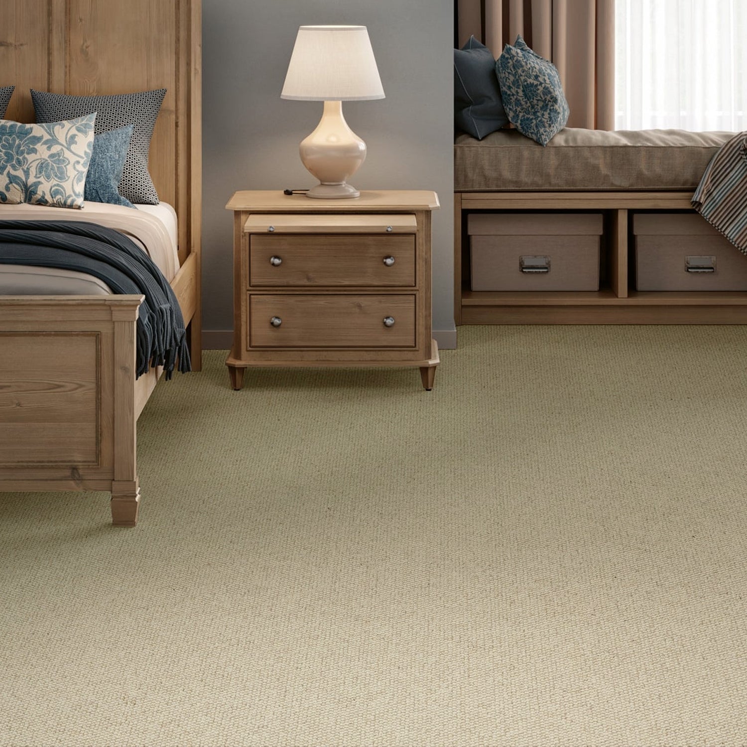 Causeway Carpets Galway Weave 100% Wool Loop Pile Carpet