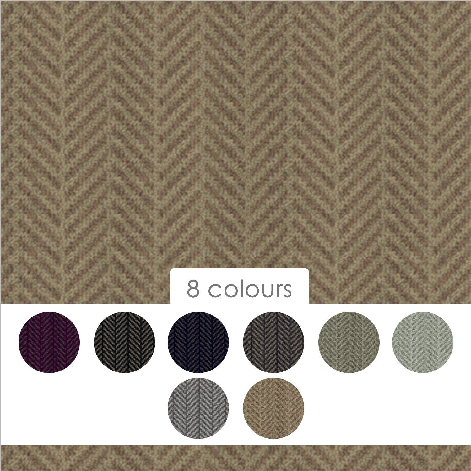 Hugh Mackay Metropol Herringbone 80% Wool Blend Twist Carpet