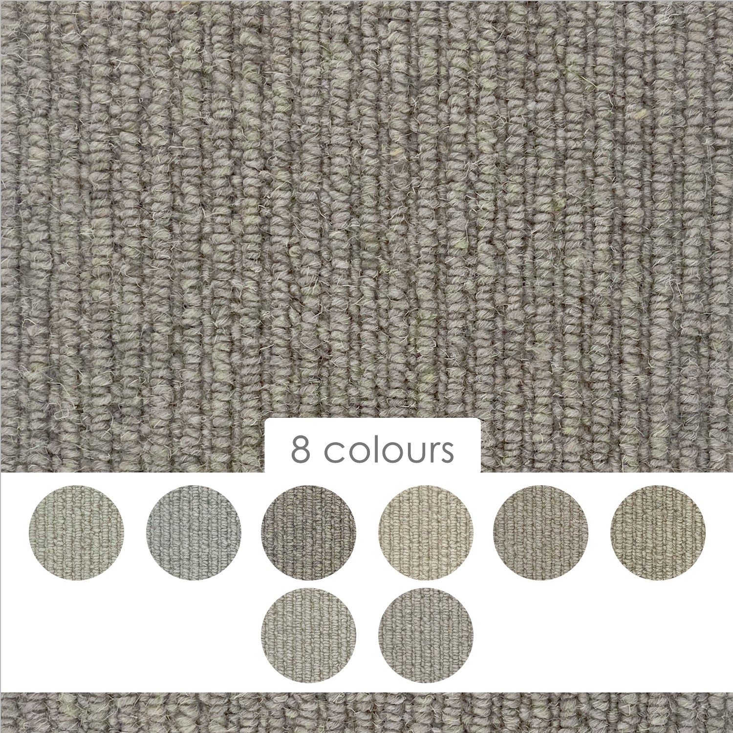 Hugh Mackay Natural Origins Rib 100% Wool Loop Carpet