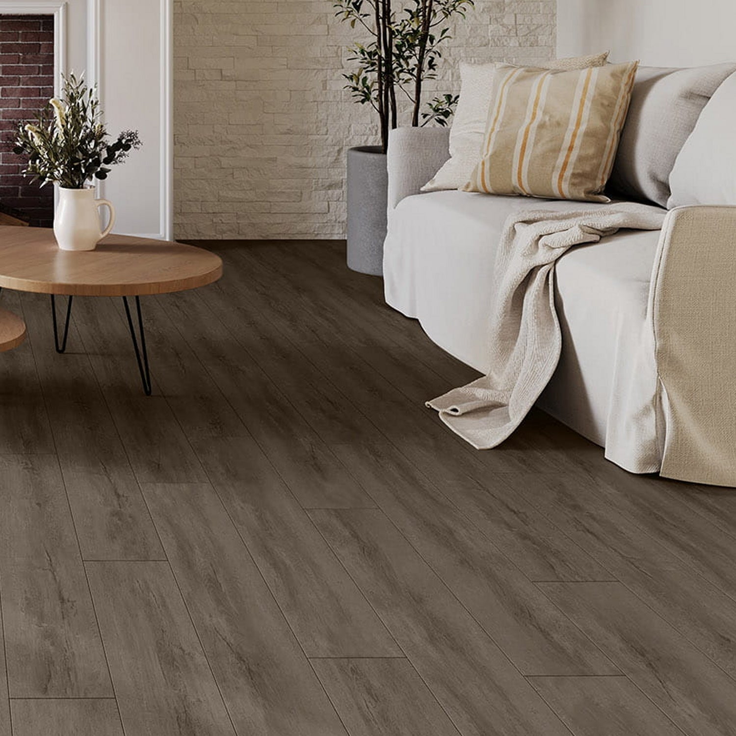Invictus Maximus Gluedown LVT Flooring in Country Oak Hessian - 3.34m2 Full Pack