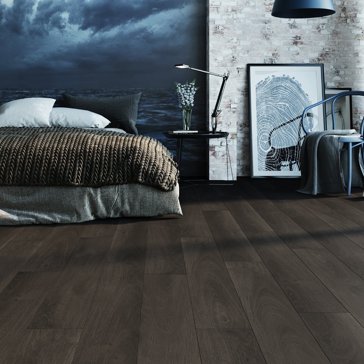Invictus Maximus Click LVT Flooring in Highland Oak Ebony - 1.725m2 Full Pack