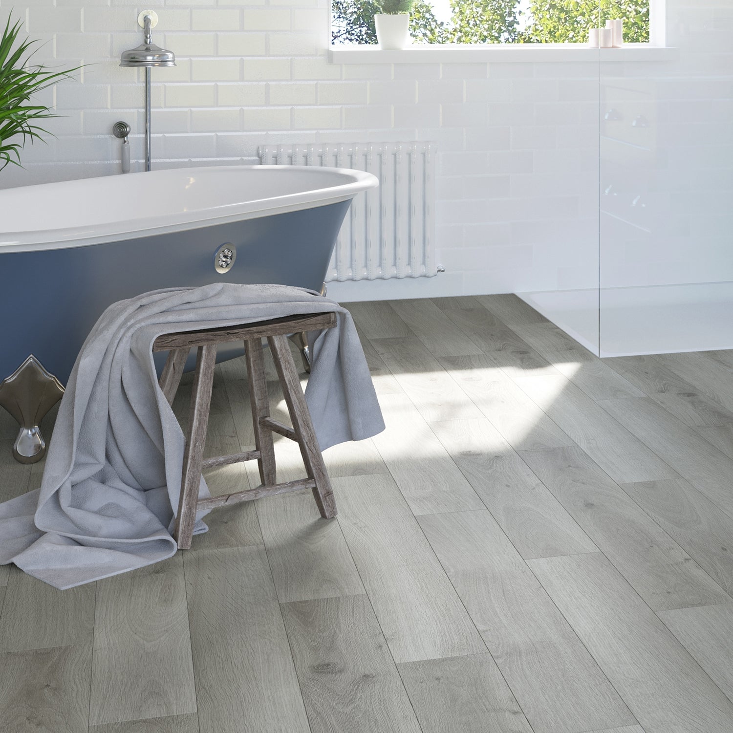 Invictus Maximus Click LVT Flooring in Highland Oak Frosted - 1.725m2 Full Pack
