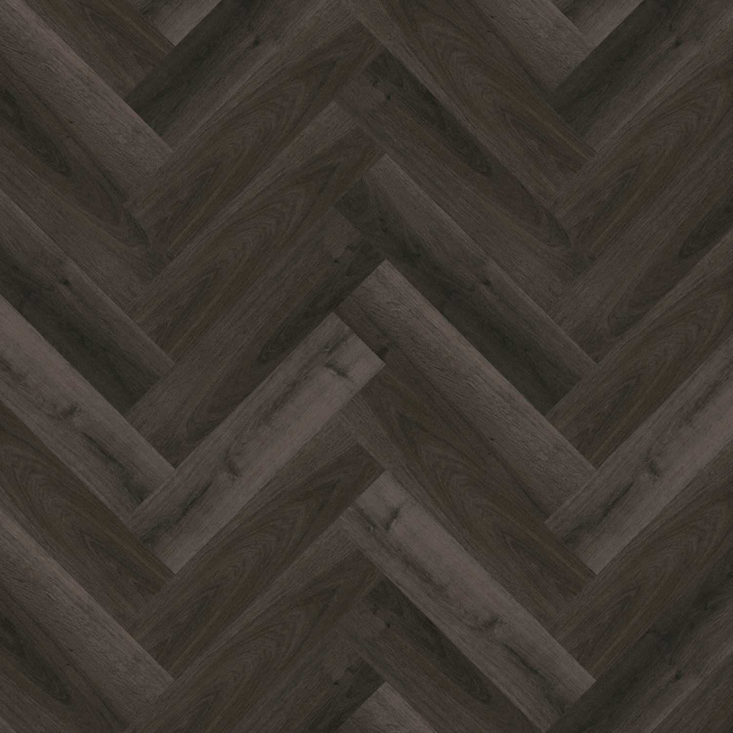 Invictus Maximus Gluedown LVT Flooring in Highland Oak Ebony Parquet - 1.4m2 Full Pack