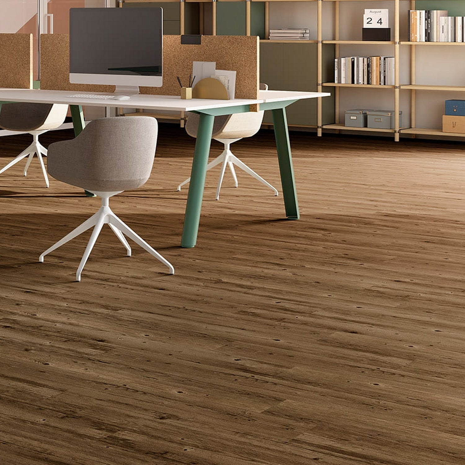 Invictus Maximus Gluedown LVT Flooring in Norwegian Wood Tobacco - 3.25m2 Full Pack