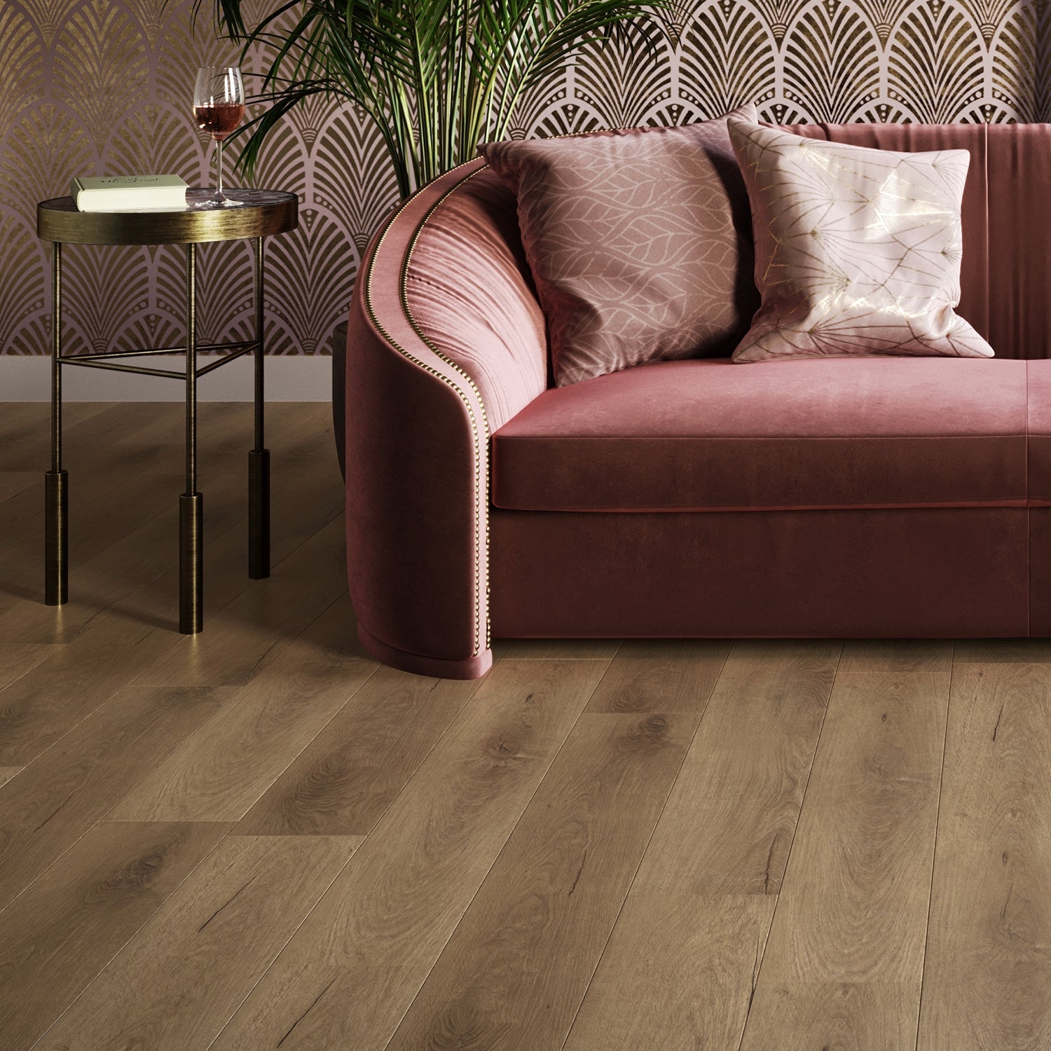 Invictus Primus Gluedown LVT Flooring in Royal Oak Mocha - 3.69m2 Full Pack