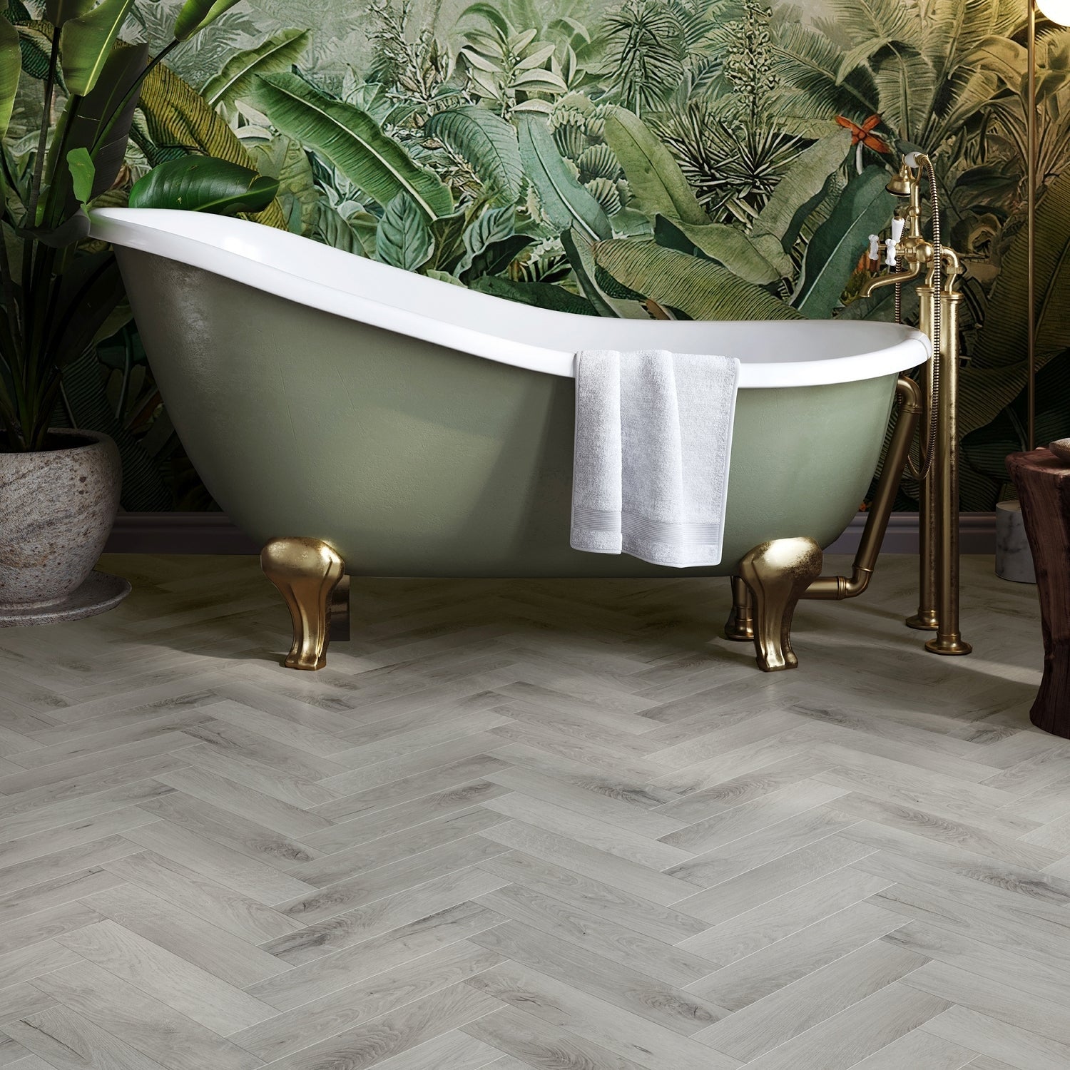 Invictus Primus Gluedown LVT Flooring in Royal Oak Nordic Parquet - 1.49m2 Full Pack