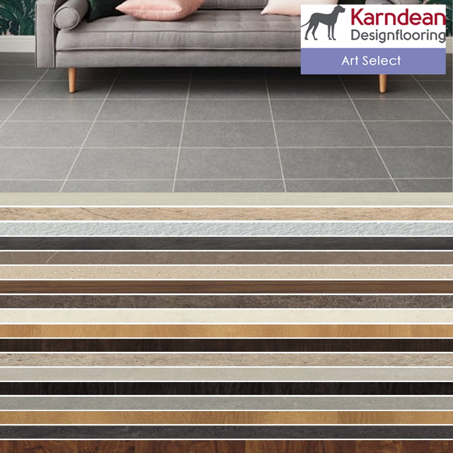Karndean Art Select Gluedown LVT Design Strips - Box of 25 Strips (22.87 Linear Metres)