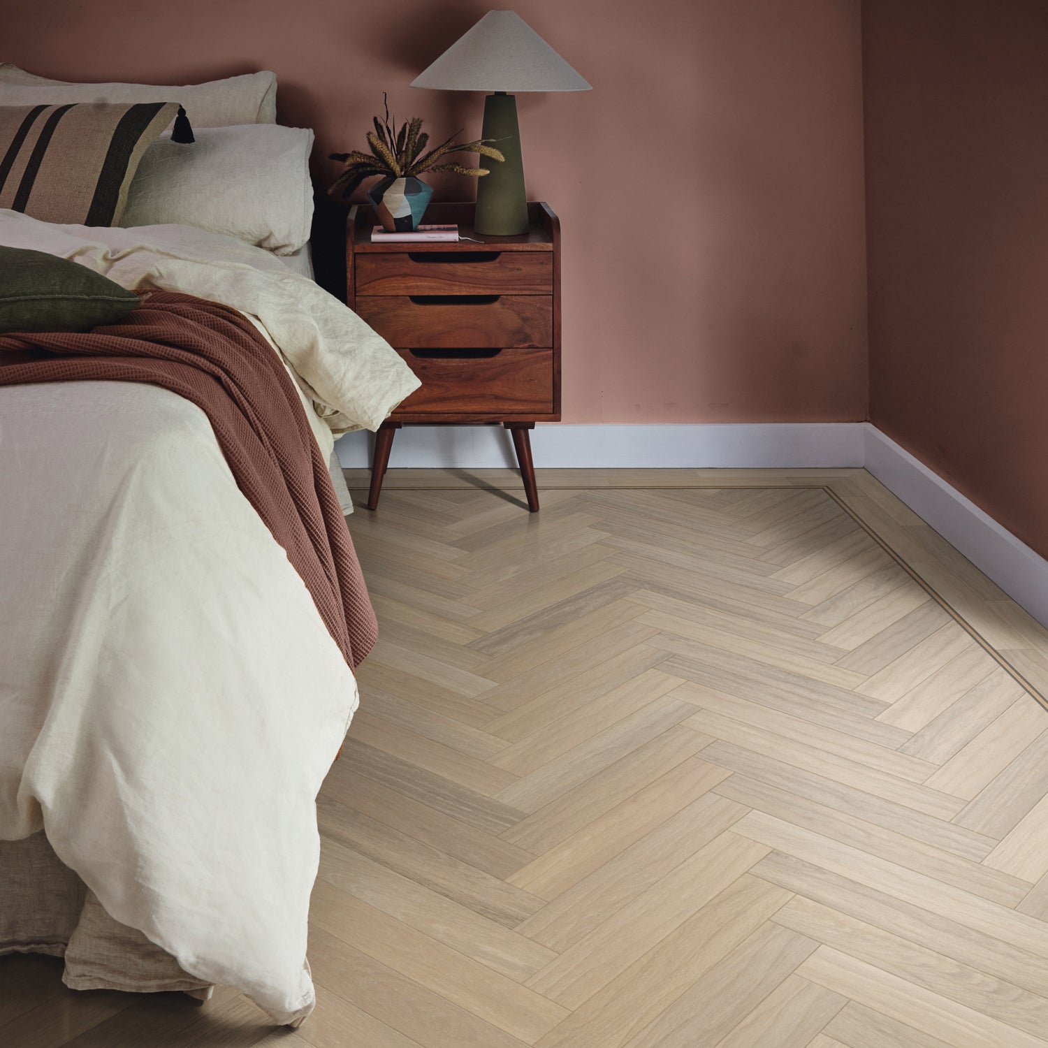 Karndean Art Select Gluedown LVT Flooring in Dune Oak Herringbone SM-RL24 - 3.34m2 Full Pack