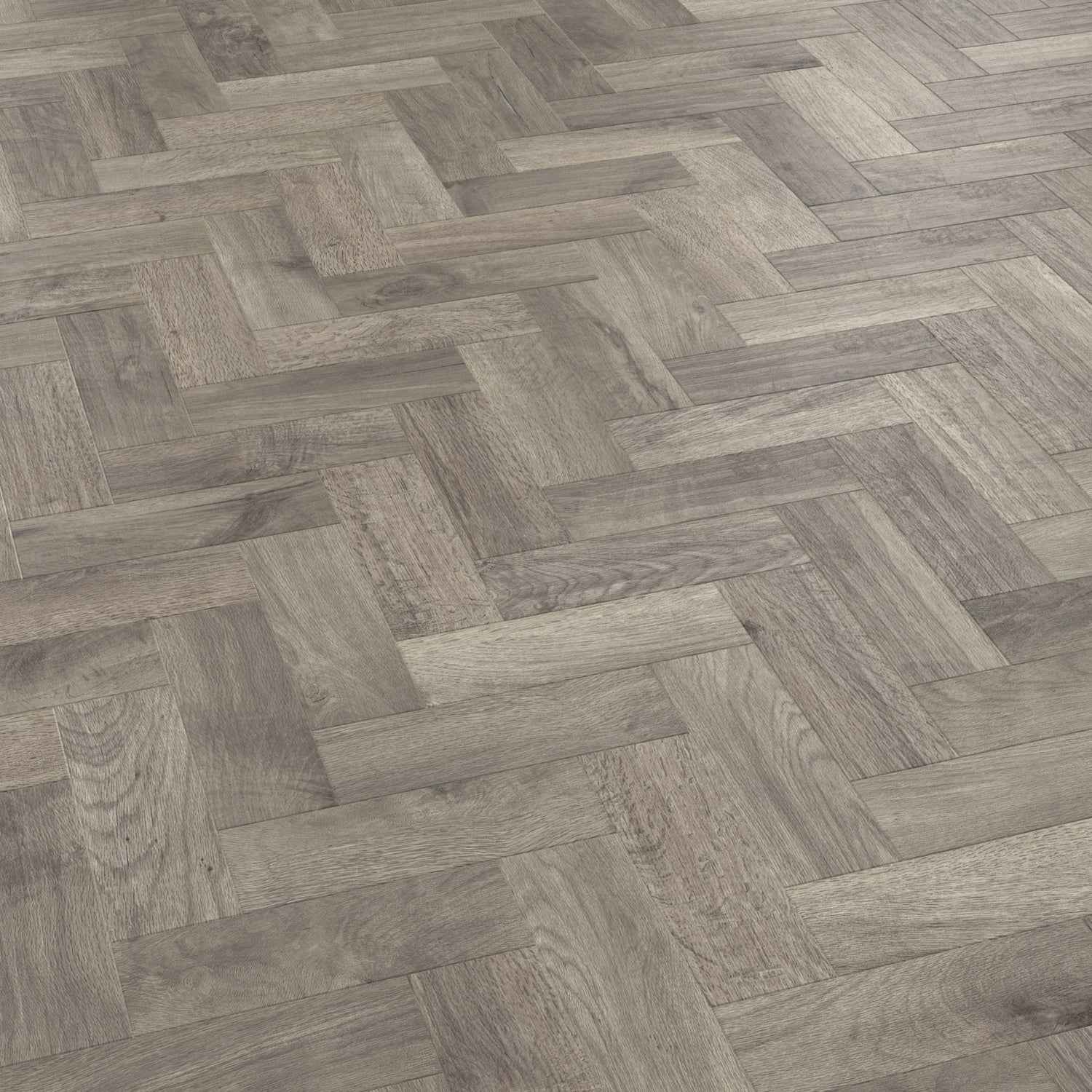 Karndean Art Select Gluedown LVT Flooring in Storm Oak Parquet AP07 - 3.34m2 Full Pack