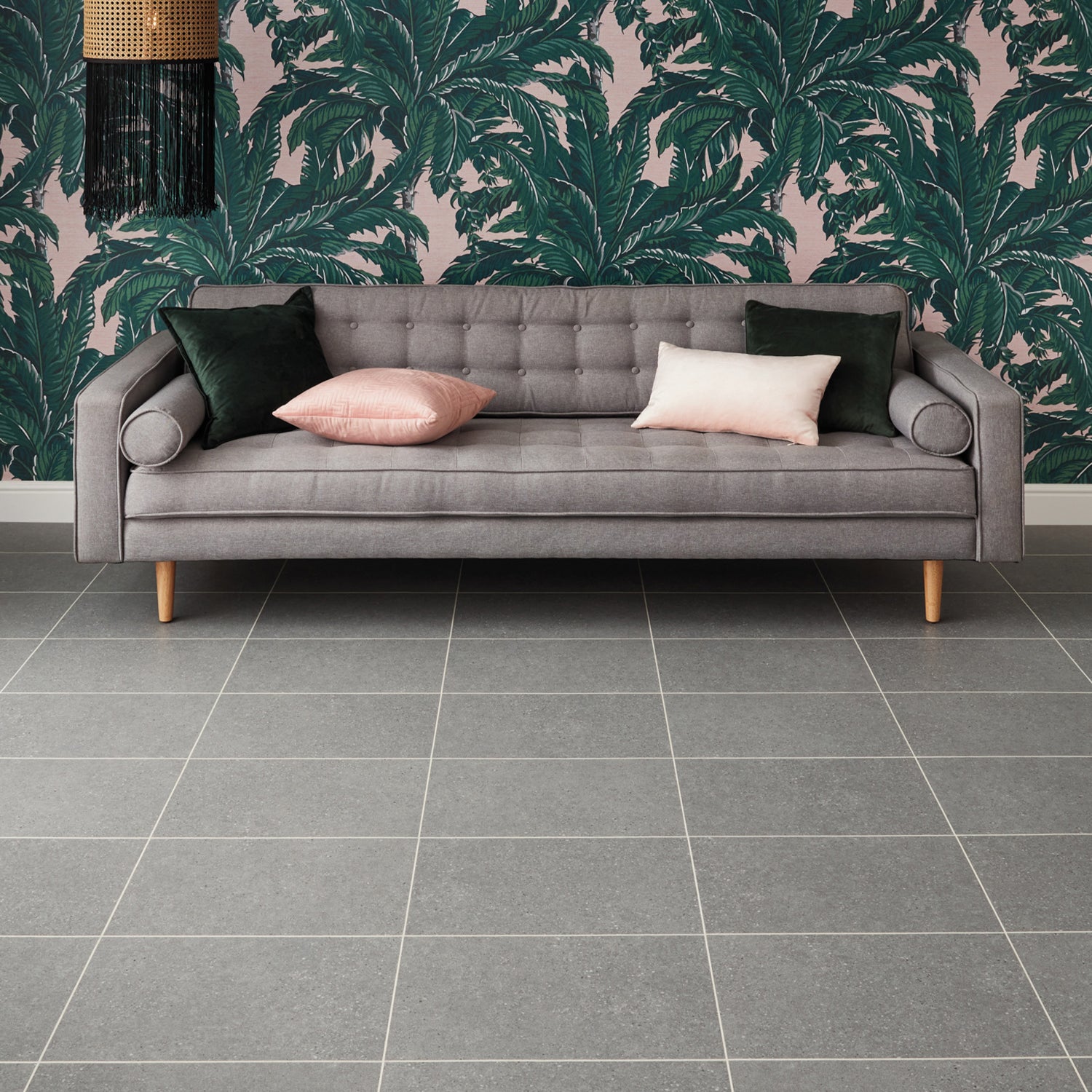 Karndean Knight Tile Gluedown LVT Flooring in Basel Stone ST23 - 3.34m2 Full Pack