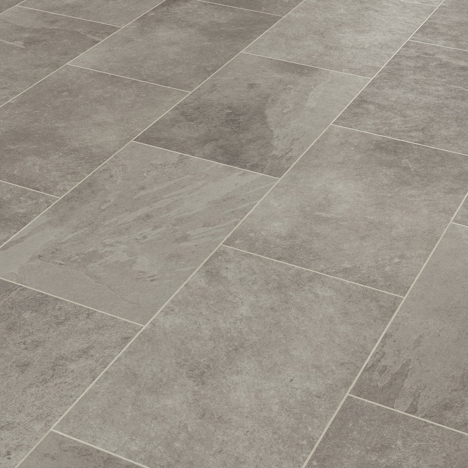 Karndean Knight Tile Gluedown LVT Flooring in Grey Riven Slate ST16 - 3.34m2 Full Pack