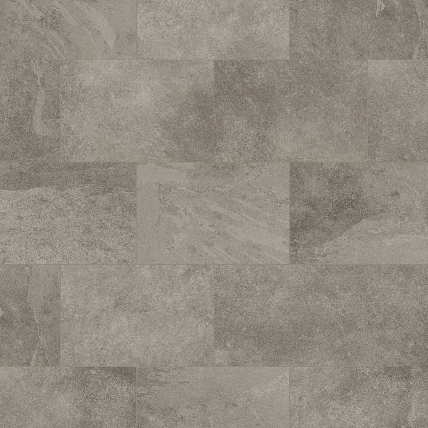 Karndean Knight Tile Gluedown LVT Flooring in Grey Riven Slate ST16 - 3.34m2 Full Pack