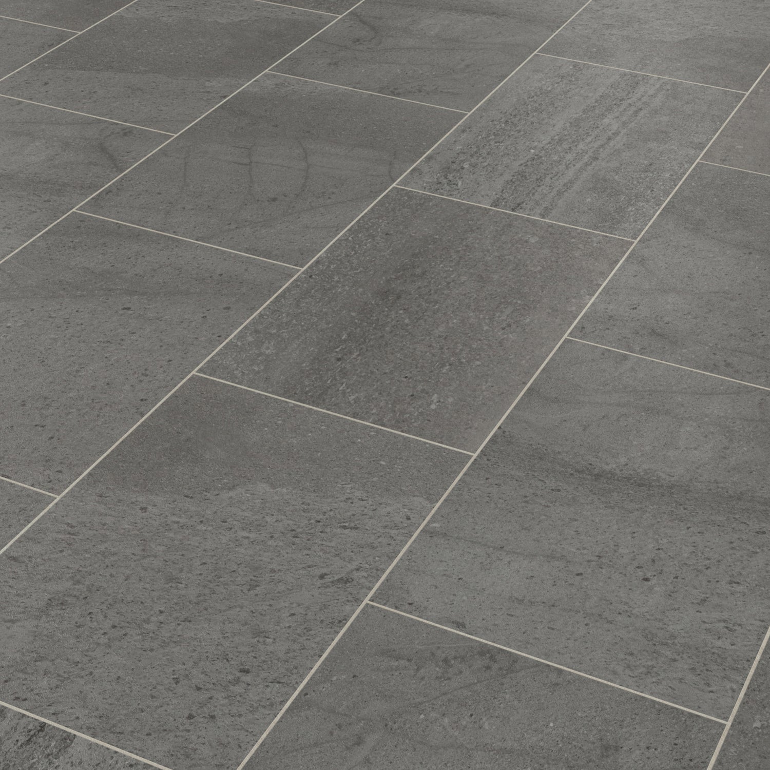 Karndean Knight Tile Gluedown LVT Flooring in Honed Charcoal Slate ST19 - 3.34m2 Full Pack