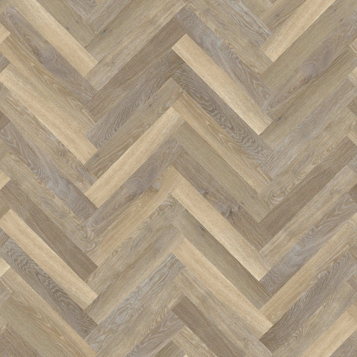 Karndean Knight Tile Gluedown LVT Flooring in Lime Washed Oak Herringbone SM-KP99 - 3.34m2 Full Pack