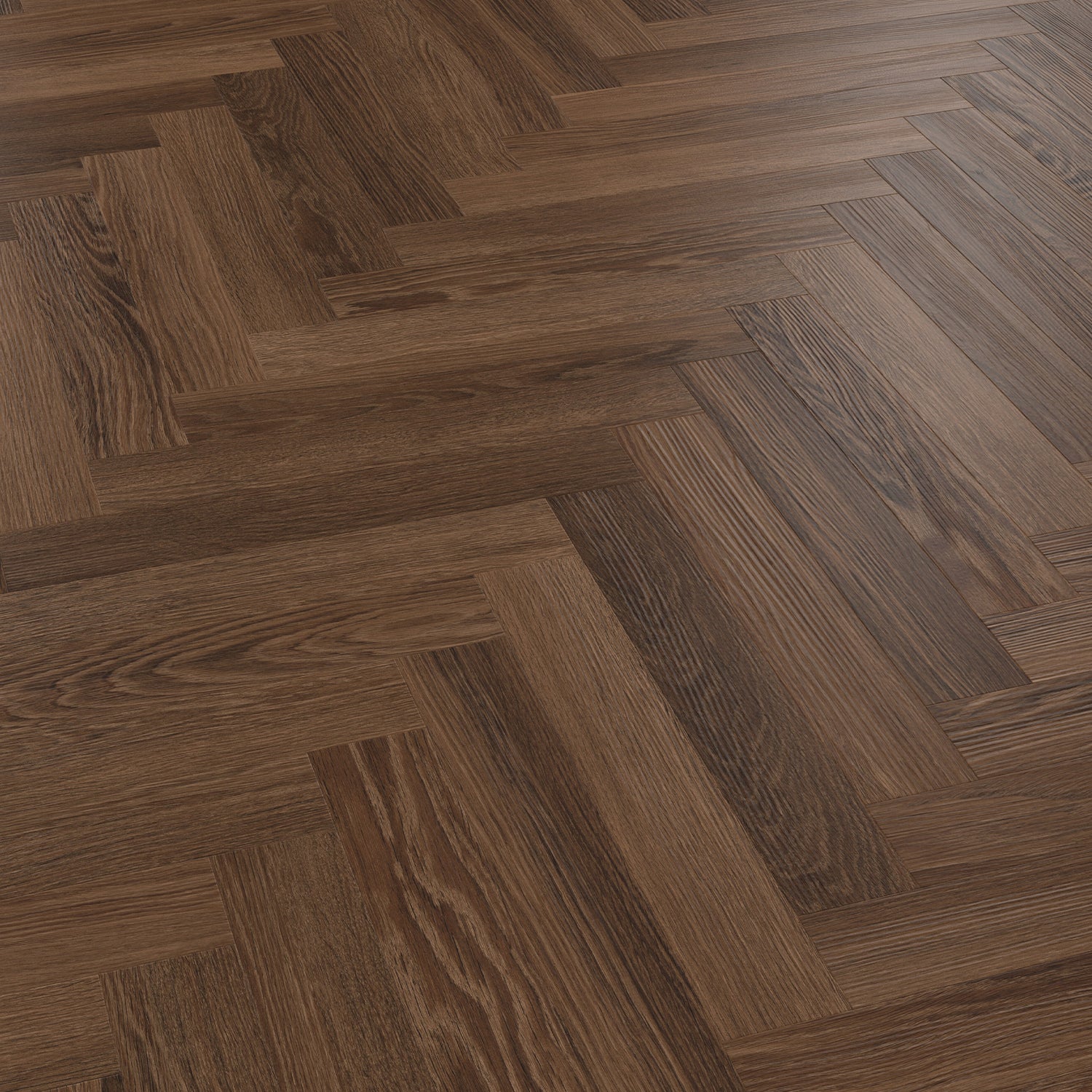 Karndean Knight Tile Gluedown LVT Flooring in Nutmeg Limed Oak Herringbone SM-KP164 - 3.34m2 Full Pack