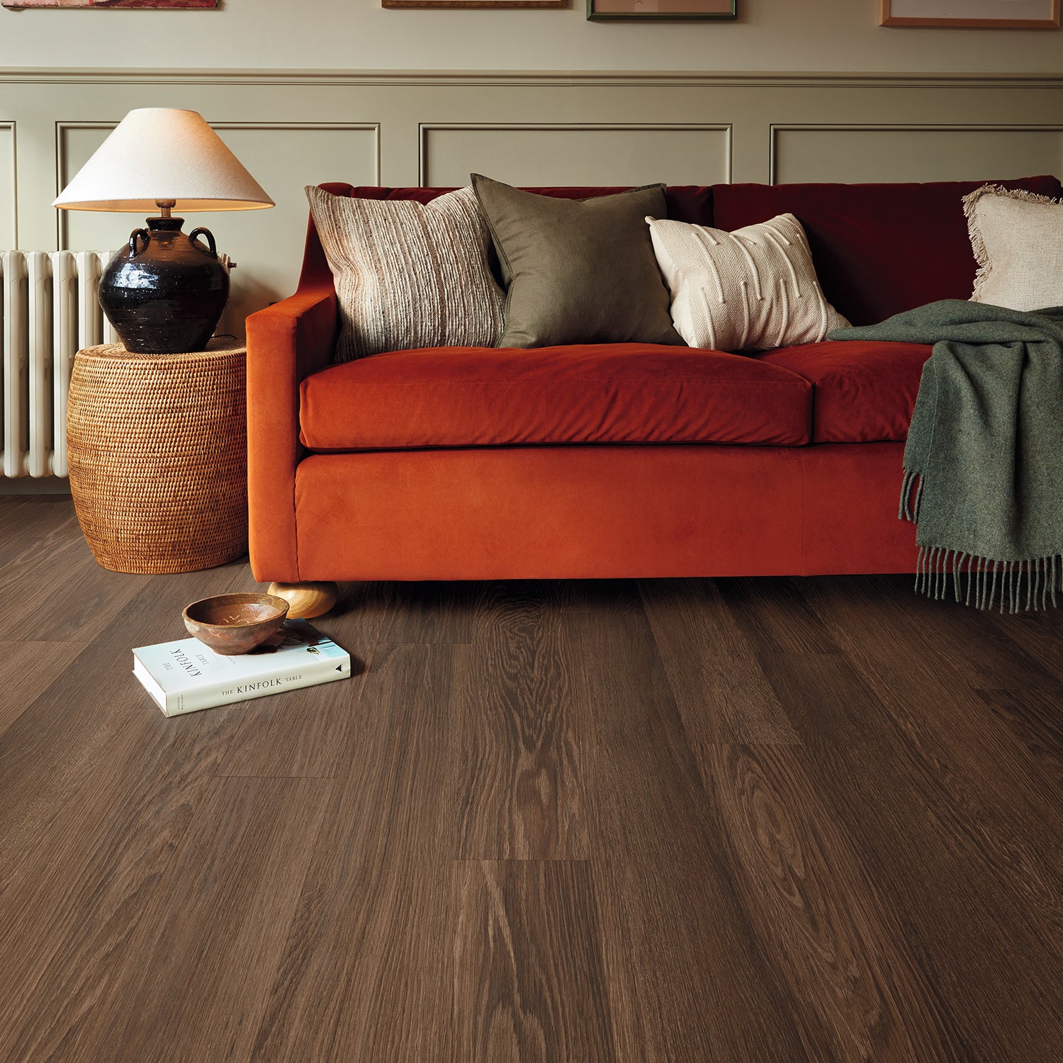 Karndean Knight Tile Gluedown LVT Flooring in Nutmeg Limed Oak KP164 - 3.34m2 Full Pack