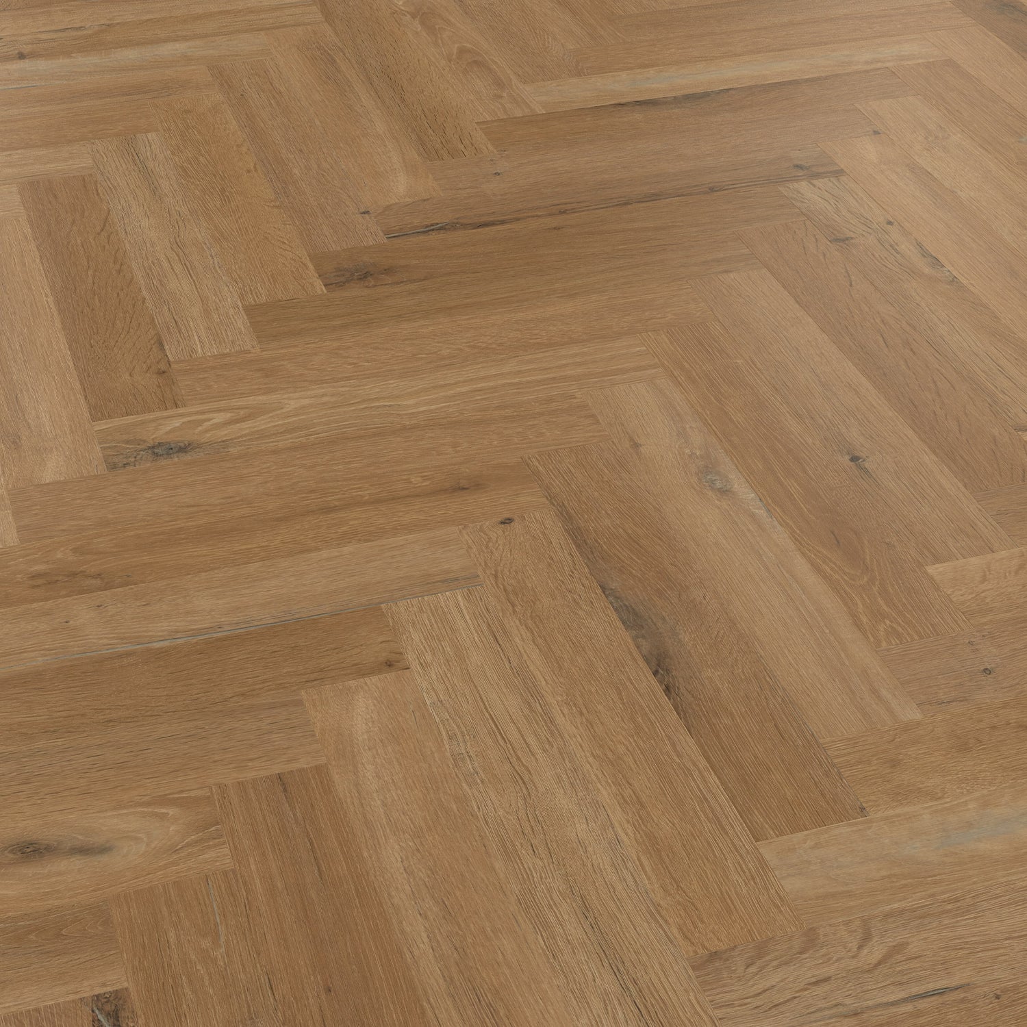 Karndean Knight Tile Gluedown LVT Flooring in Traditional Character Oak Herringbone SM-KP146 - 3.34m2 Full Pack