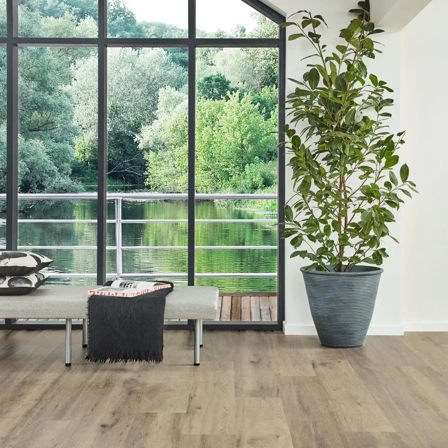 Karndean Van Gogh Gluedown LVT Flooring in Baltic Washed Oak VGW8101 - 3.25m2 Full Pack