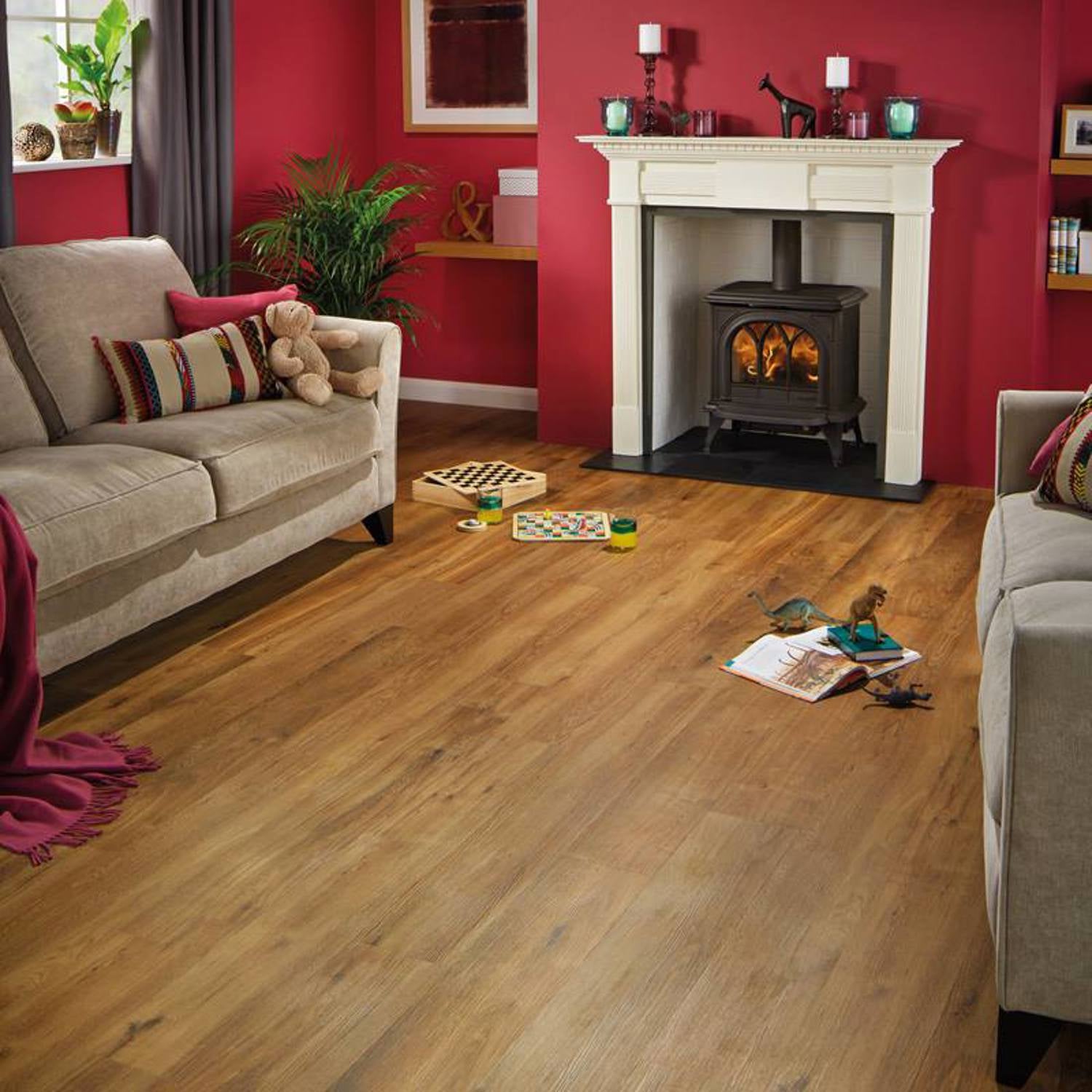 Karndean Van Gogh Gluedown LVT Flooring in Classic Oak VGW86T - 3.25m2 Full Pack