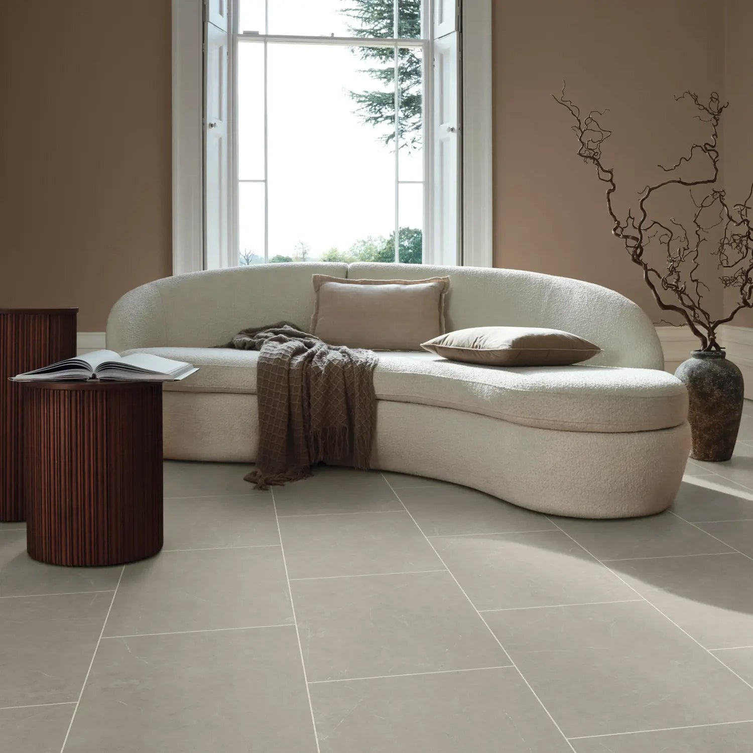 Karndean Van Gogh Gluedown LVT Flooring in Dove Castello Marble VGT2418 - 3.34m2 Full Pack