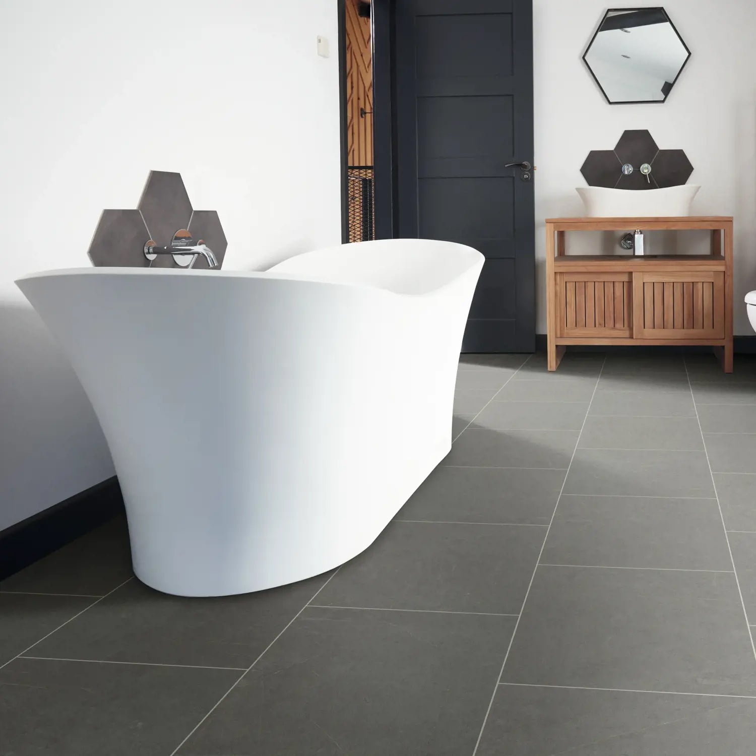 Karndean Van Gogh Gluedown LVT Flooring in Grey Castello Marble VGT2417 - 3.34m2 Full Pack