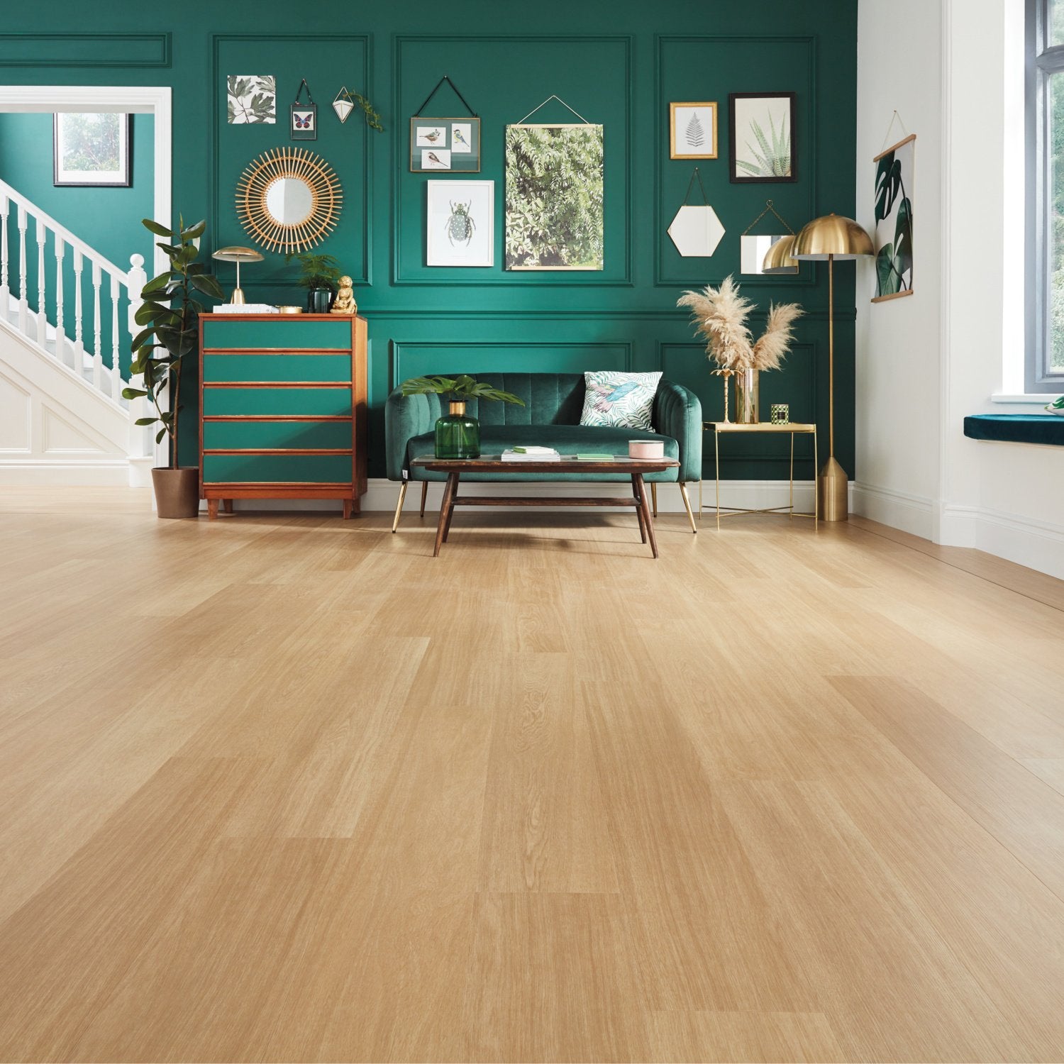 Karndean Van Gogh Gluedown LVT Flooring in Natural Prime Oak VGW115T - 3.25m2 Full Pack