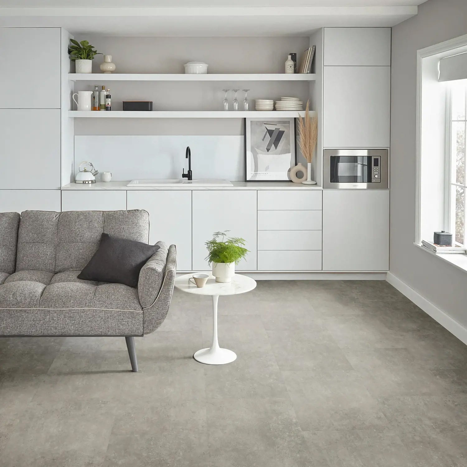 Karndean Van Gogh Gluedown LVT Flooring in Pebble Grey VGT2410 - 3.34m2 Full Pack