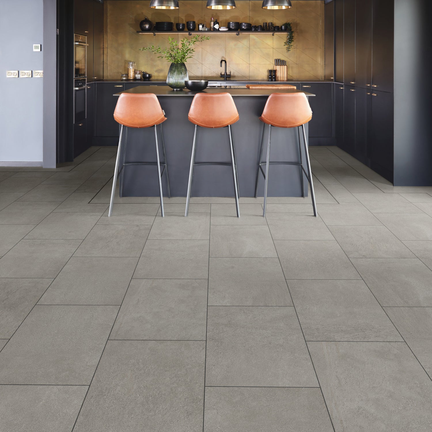 Karndean Van Gogh Gluedown LVT Flooring in Roman Slate VGT2422 - 3.34m2 Full Pack