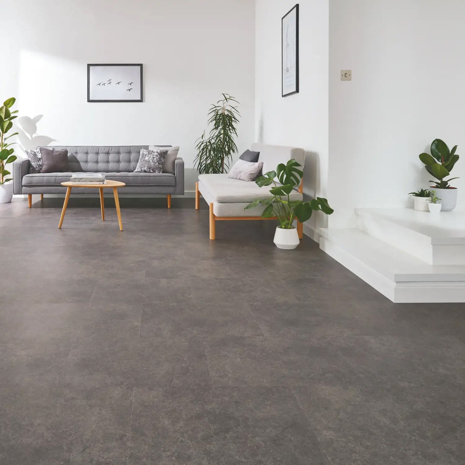 Karndean Van Gogh Gluedown LVT Flooring in Volcanic Black VGT2406 - 3.34m2 Full Pack