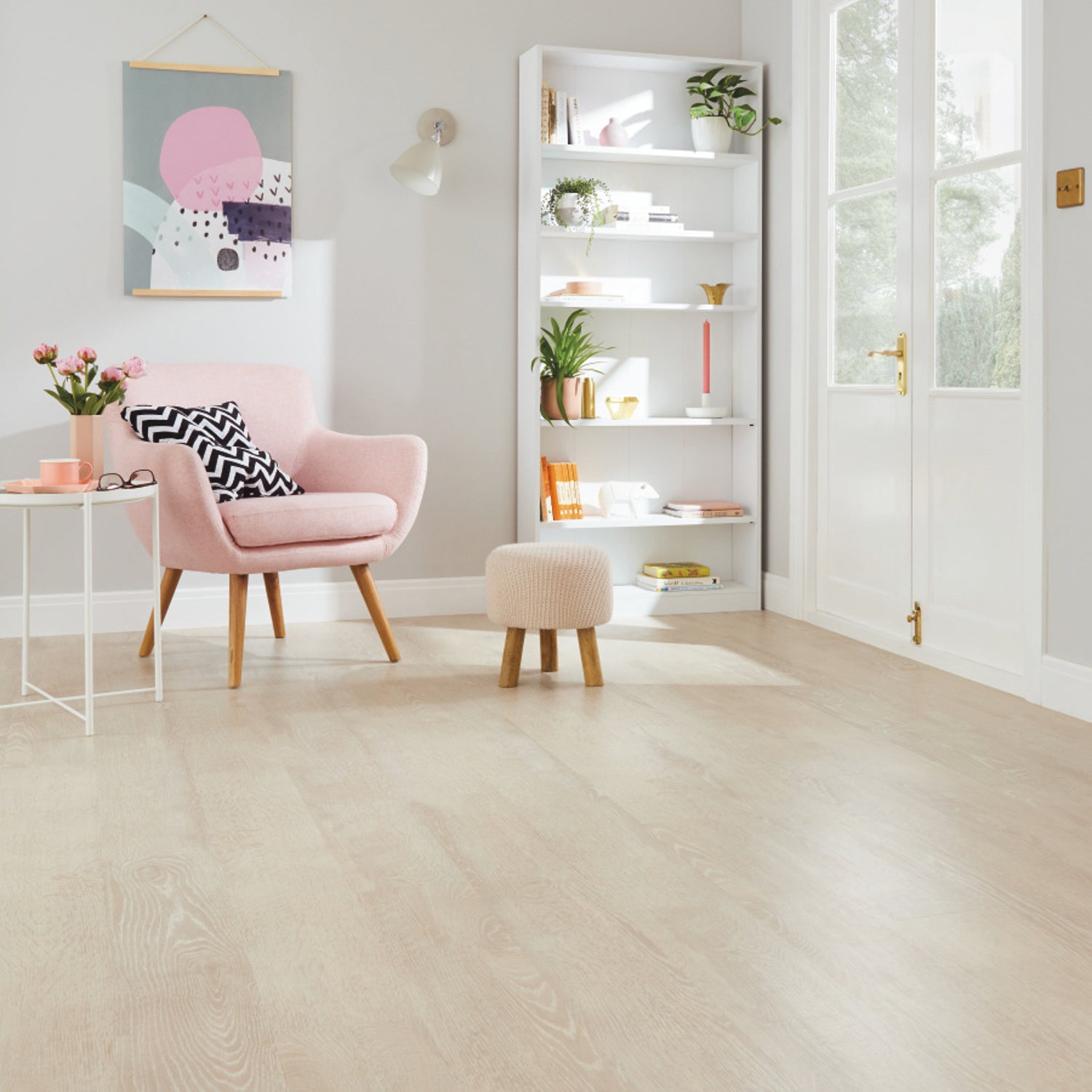 Karndean Van Gogh Rigid Core LVT Flooring in Blush Oak VGW107T-SCB - 2.2m2 Full Pack