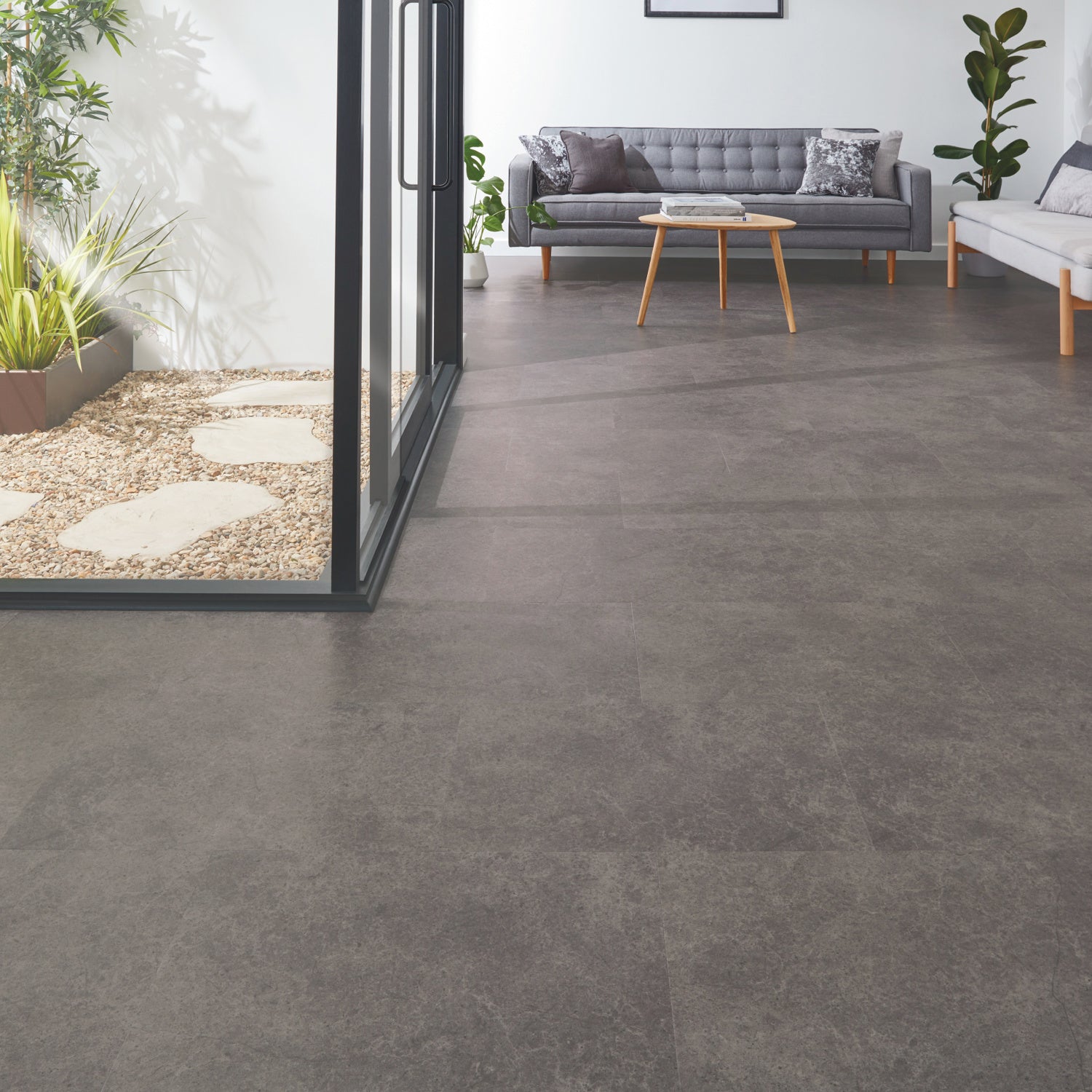Karndean Van Gogh Rigid Core LVT Flooring in Volcanic Black RKT2406 - 2.74m2 Full Pack