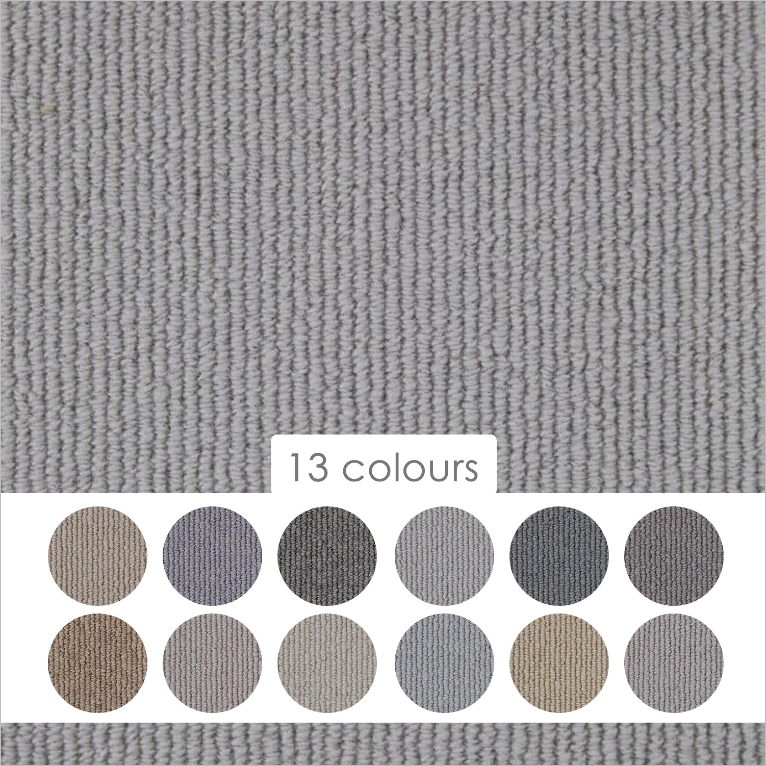 Kingsmead Berber Traditions Rib 100% Wool Loop Carpet