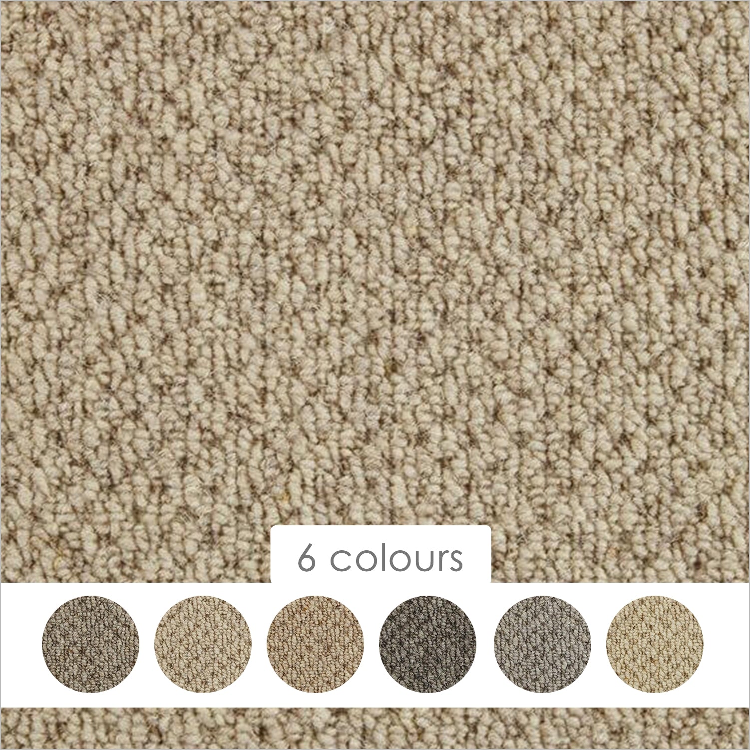 Kingsmead Mineral Seascape 100% Wool Loop Carpet