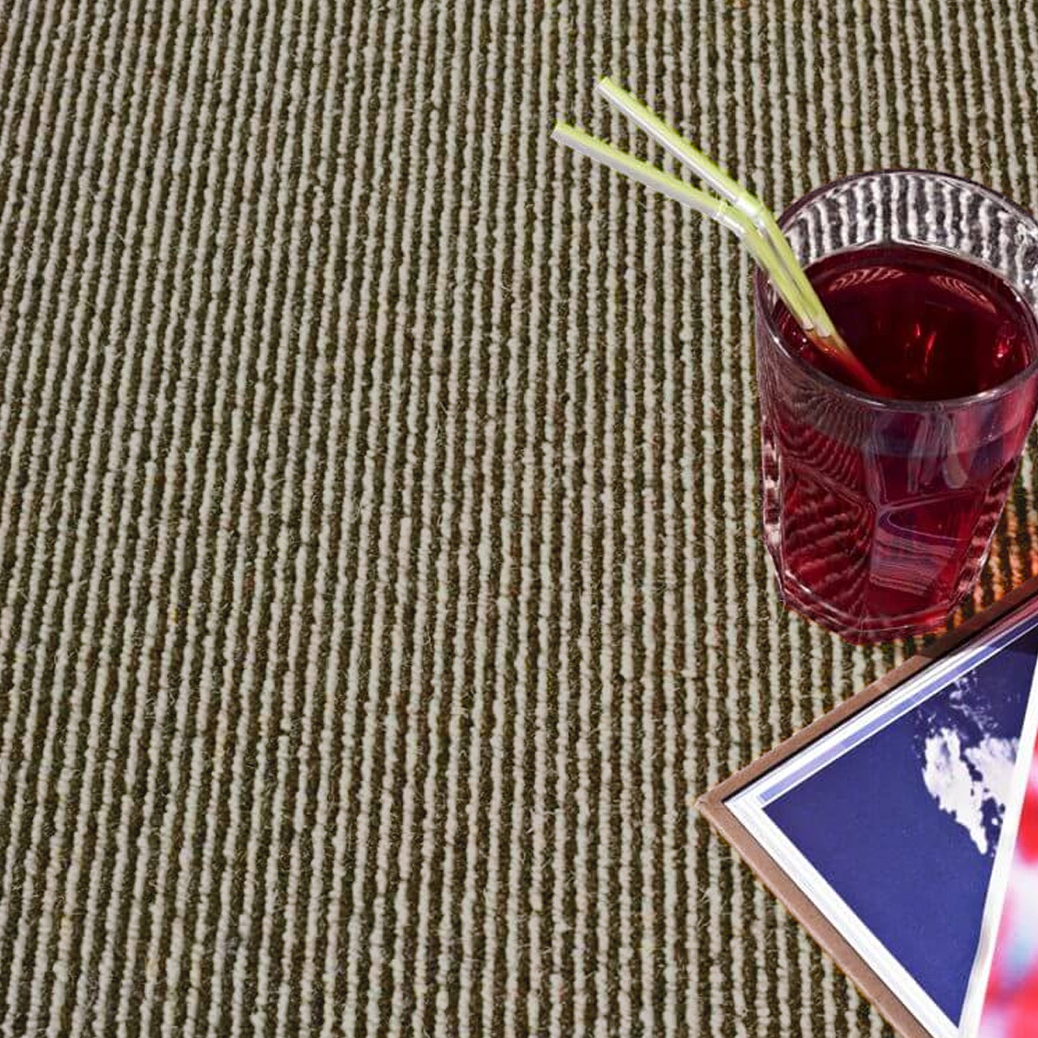 Kingsmead Prologue Stripe 100% Wool Loop Carpet