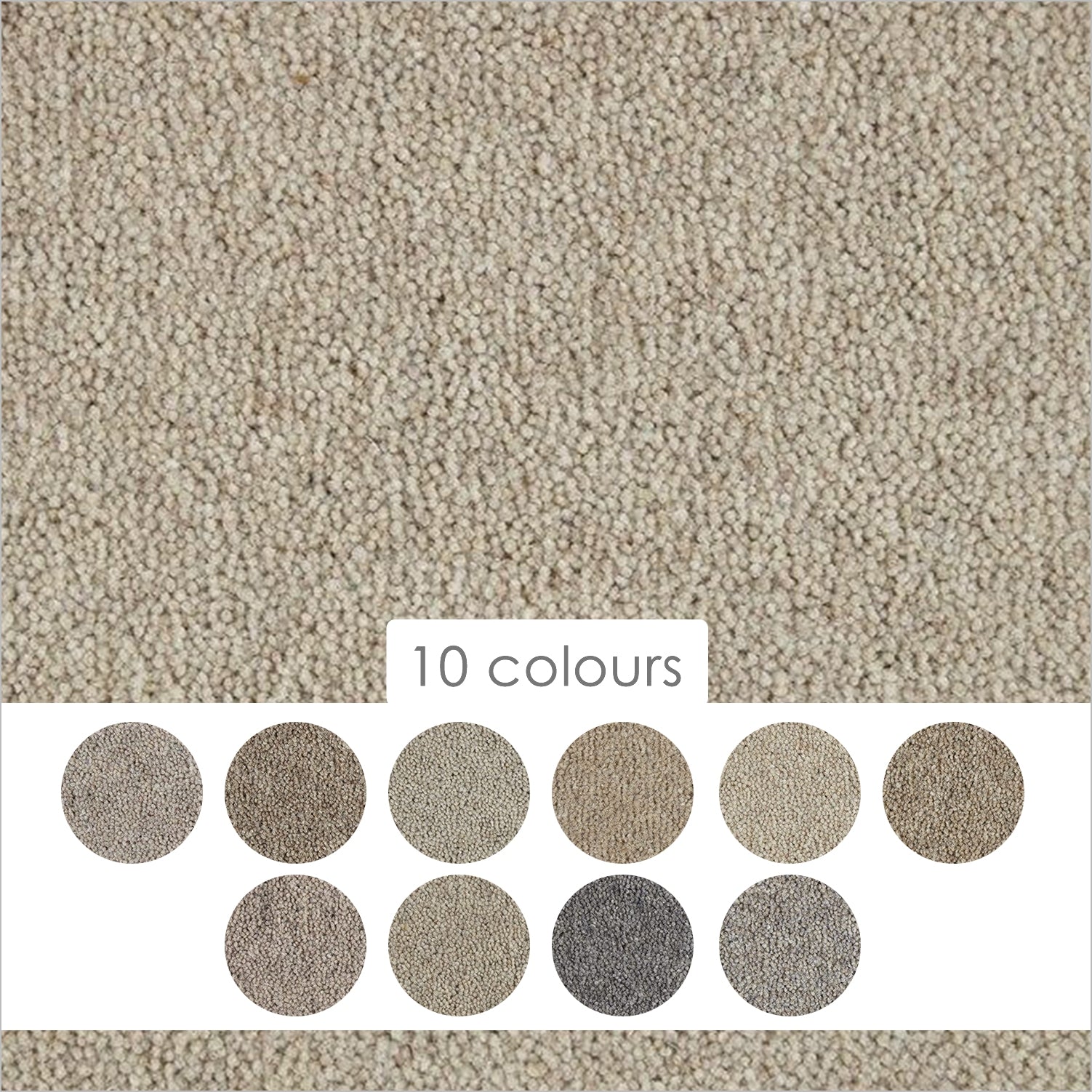Kingsmead 40oz Weald Park Platinum 80% Wool Blend Twist Carpet