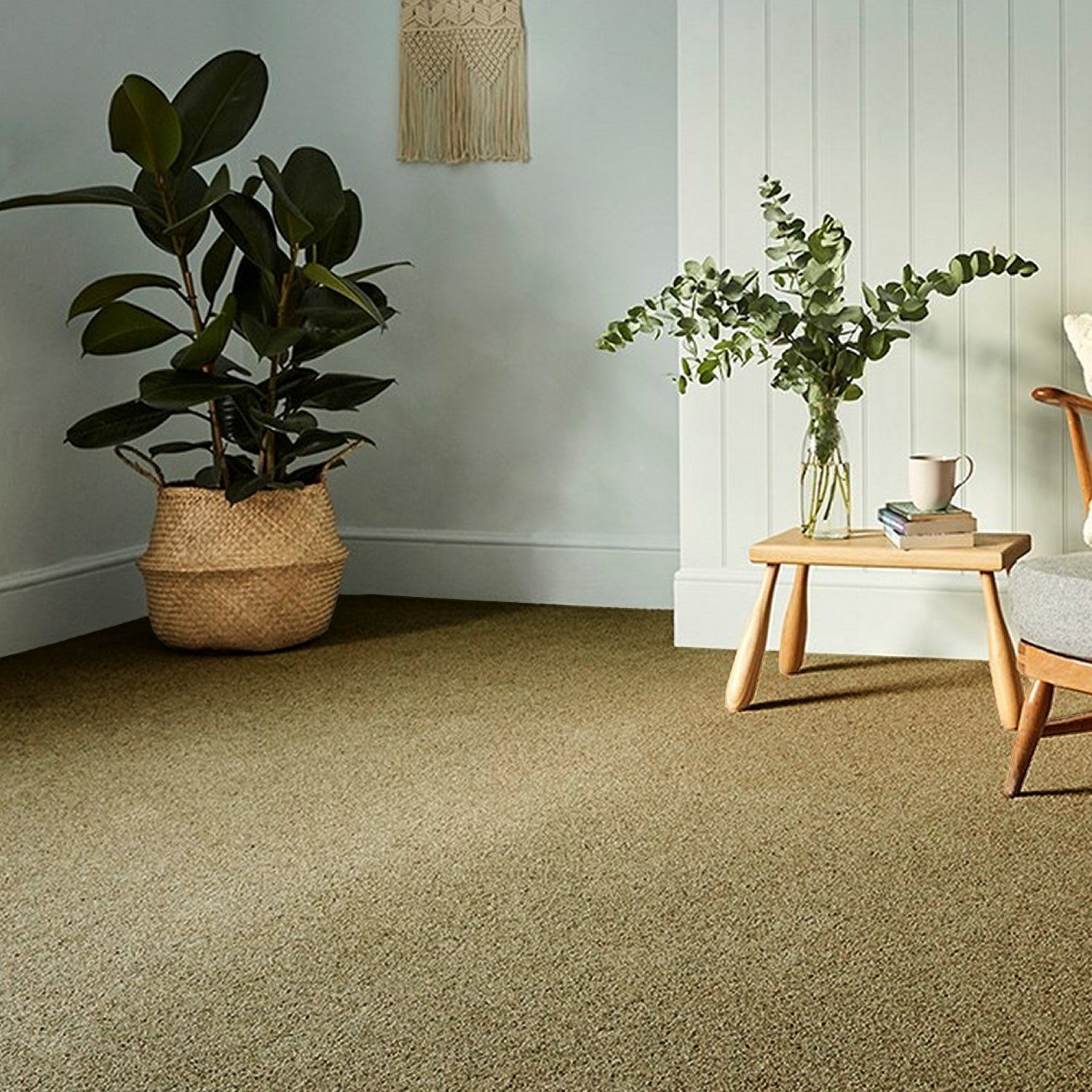 Cormar 55oz Natural Berber Deluxe 80% Wool Blend Twist Pile Carpet
