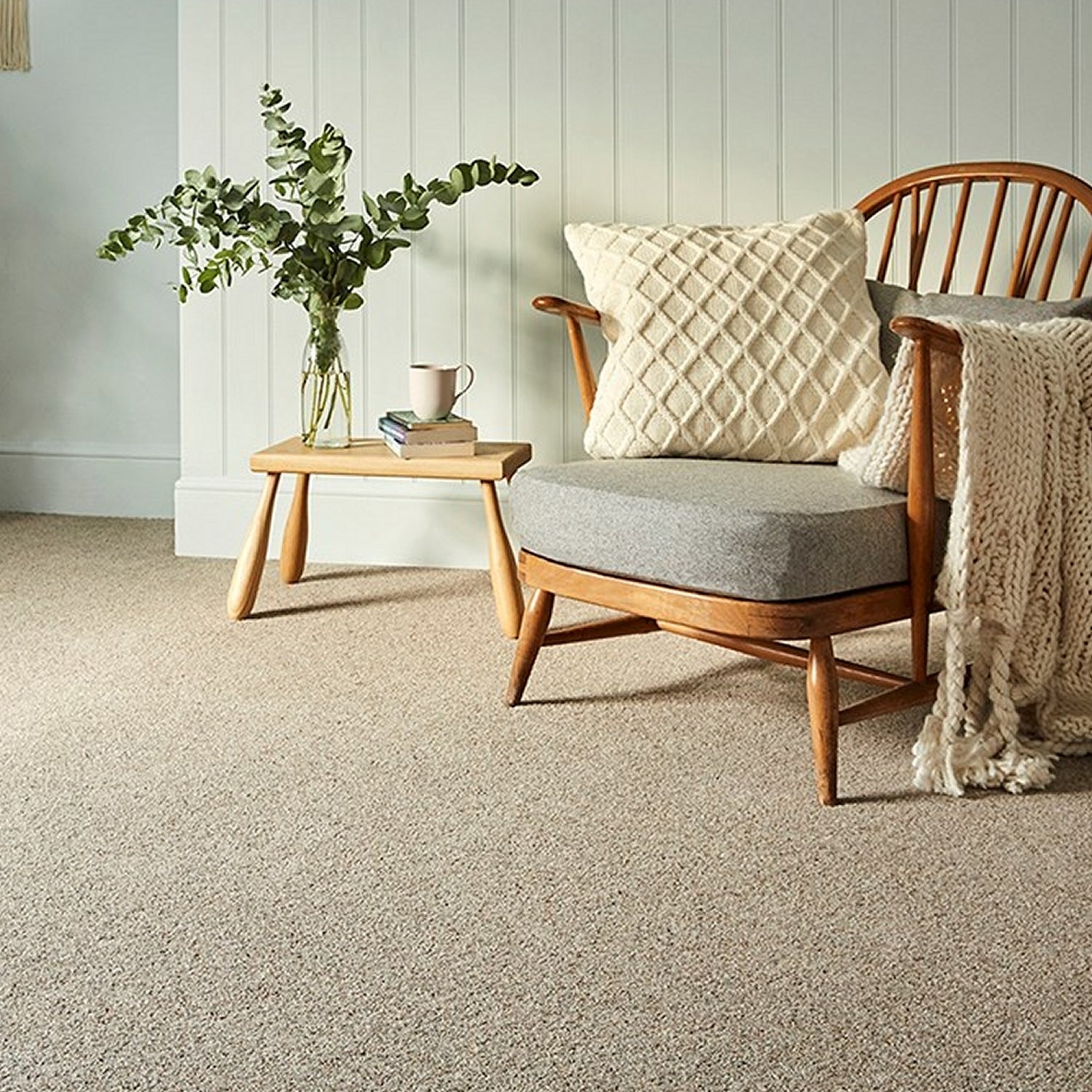 Cormar 45oz Natural Berber Elite 80% Wool Blend Twist Pile Carpet