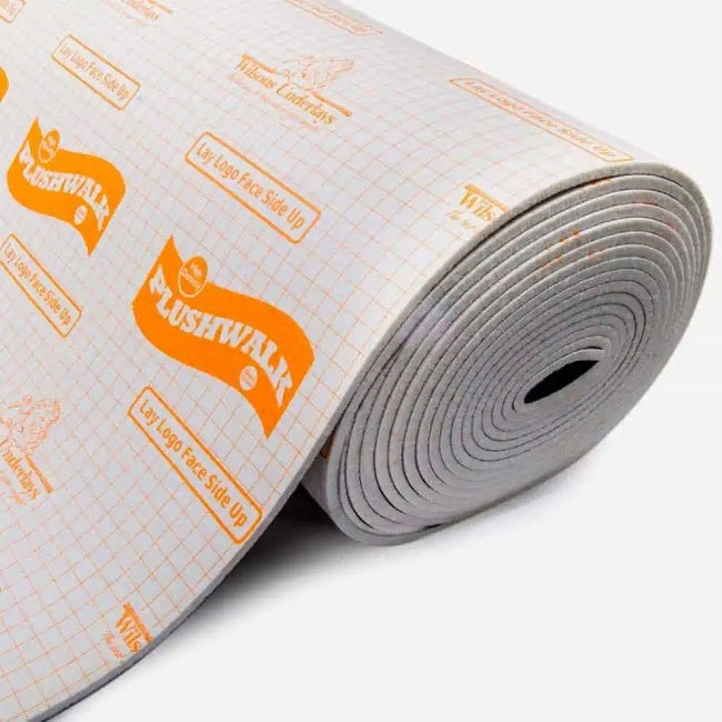 Wilsons Plushwalk 10mm PU and Memory Foam Underlay - 15.07m2 Full Roll