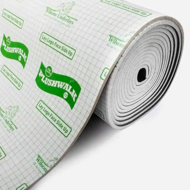 Wilsons Plushwalk 12mm PU and Memory Foam Underlay - 15.07m2 Full Roll