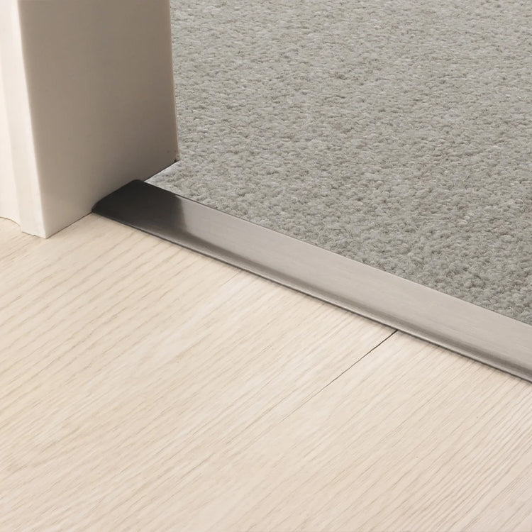 Stairrods UK Premier Z Trim Door Bar in Pewter - Carpet to Hard Flooring