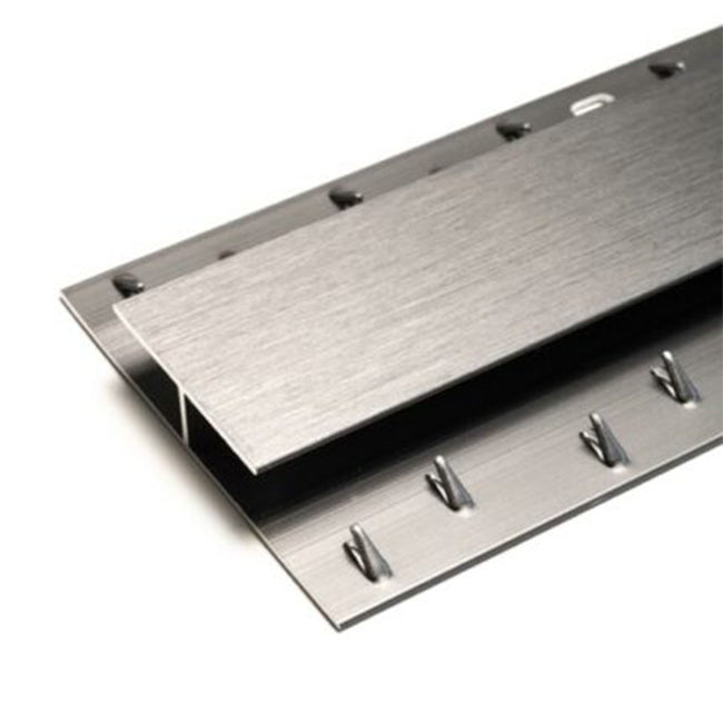 Gripperrods Premier Dual Edge Door Bar in Brushed Pewter - Carpet to Carpet