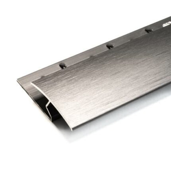 Gripperrods Premier Zig Zag Door Bar in Brushed Pewter - Carpet to Laminate