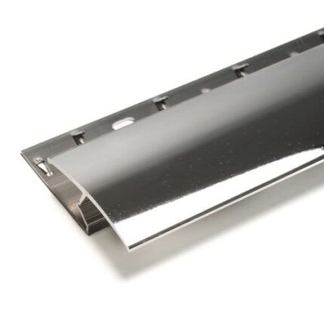 Gripperrods Premier Zig Zag Door Bar in Chrome - Carpet to Laminate