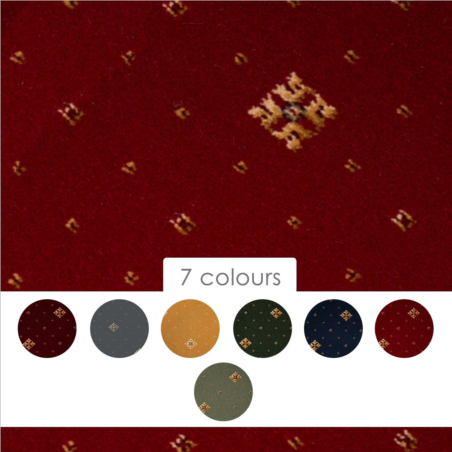 Hugh Mackay Prince Bishop Crown Axminster Wool Blend Carpet