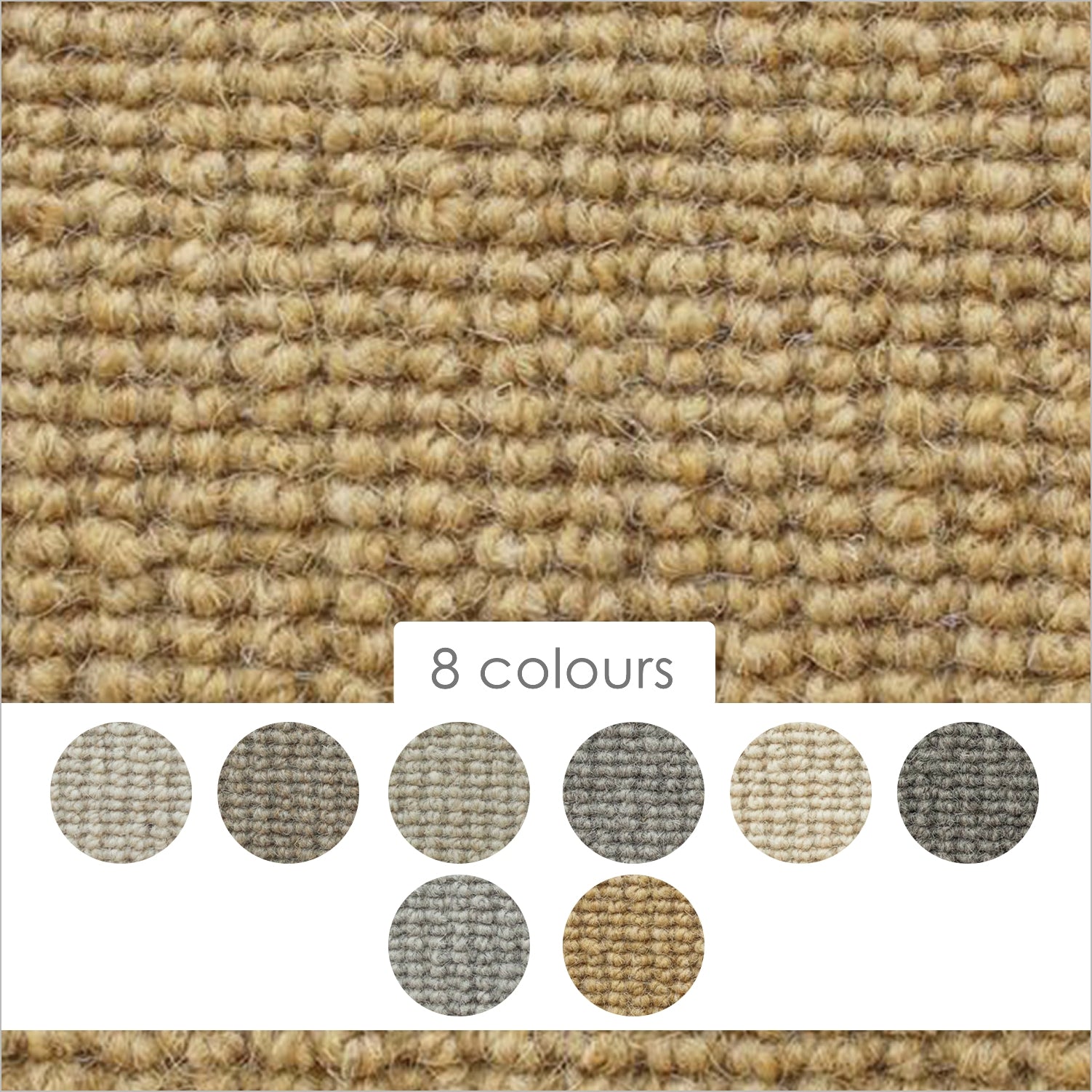 Victoria Carpets Sisal Weave Classic 100% Wool Loop