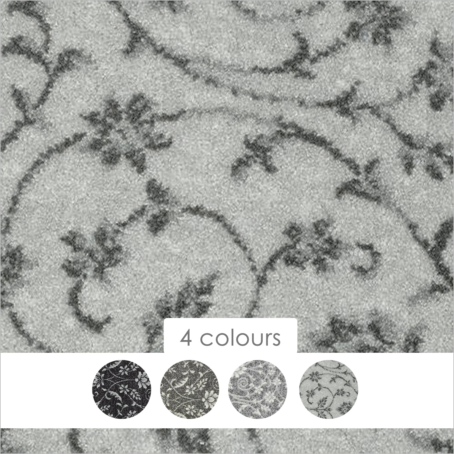 Abingdon Carpets Stainfree Wilton Floral Highgrove Pattern Carpet